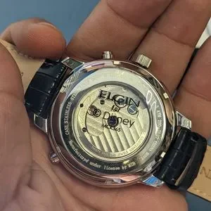 【Disney】Automatic Skeleton Watch Disney Goofy Unisex Round Shape Skeleton Automatic Wrist